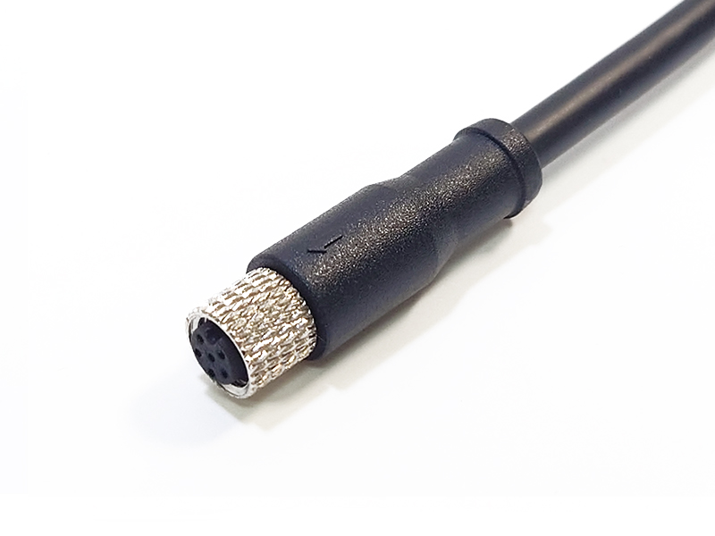 SENSOR CONNECTOR M8 SOCKET 6POS FEMALE CABLE ASSEMBLY IP67 WATERPROOF